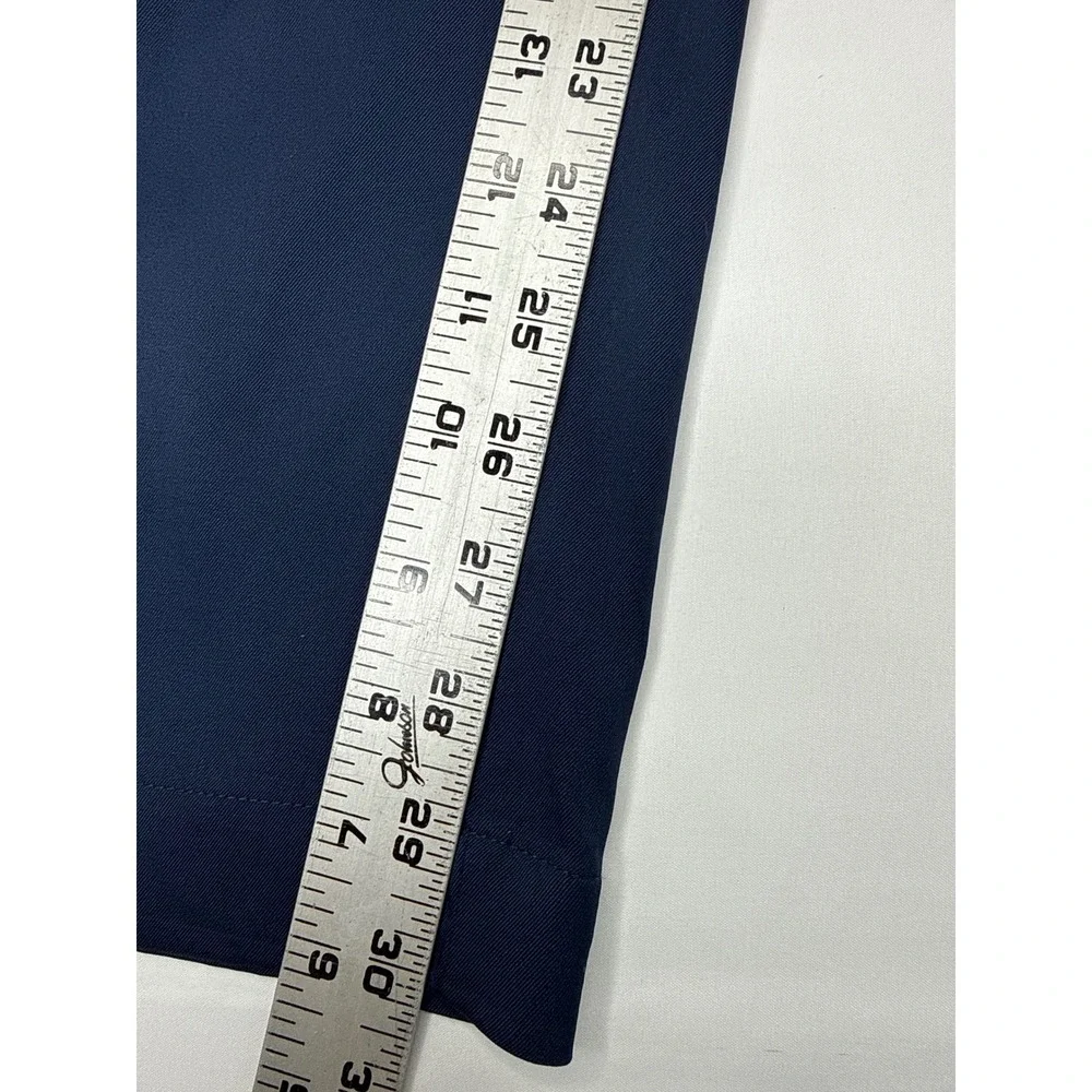 Nike Golf Dri-FIT Pants Mens 34x30 Navy Blue Flat Front Performance Trousers